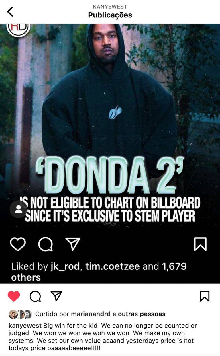 Kanye’s Donda 2 will not be at Billboard Chats