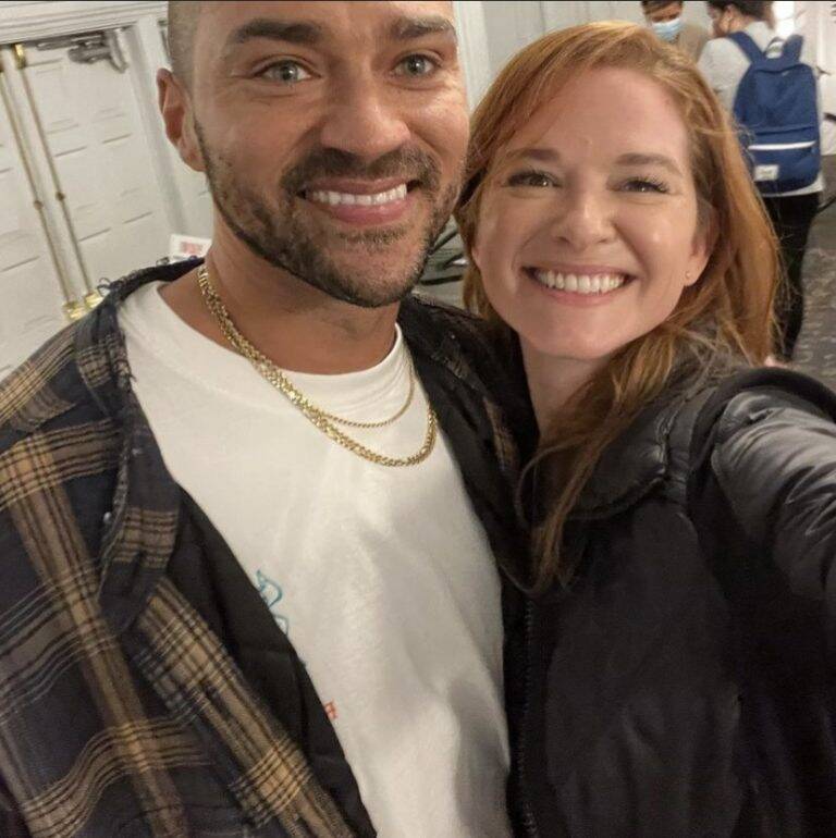 Sarah Drew attends Jesse Williams’ theater performance