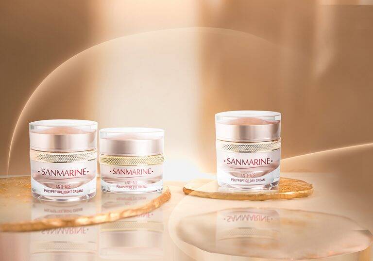 Sanmarine selection: skincare products by skin type