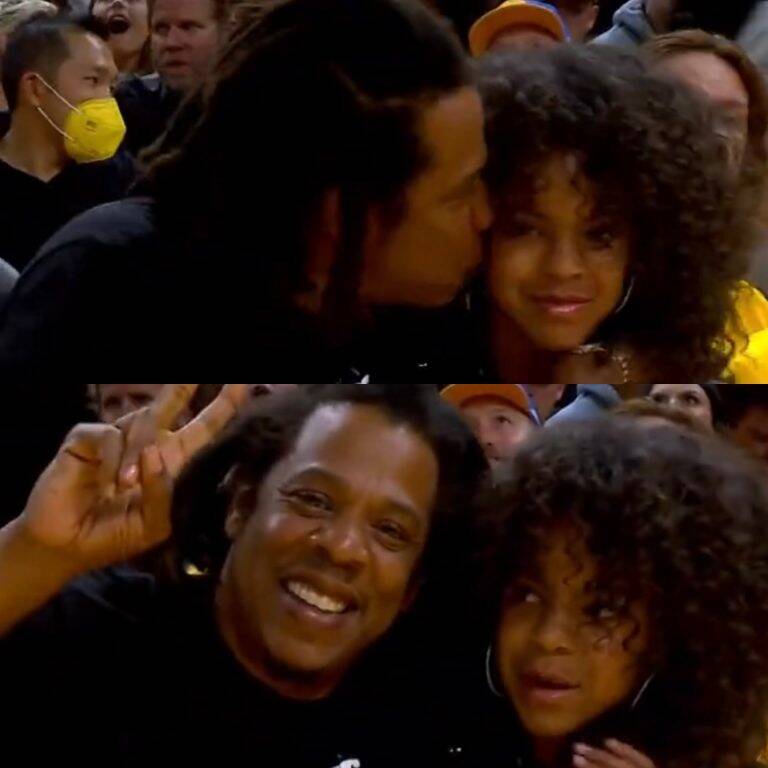 Blue Ivy goes to the NBA Finals with Jay-Z and the resemblance to Beyoncé impresses