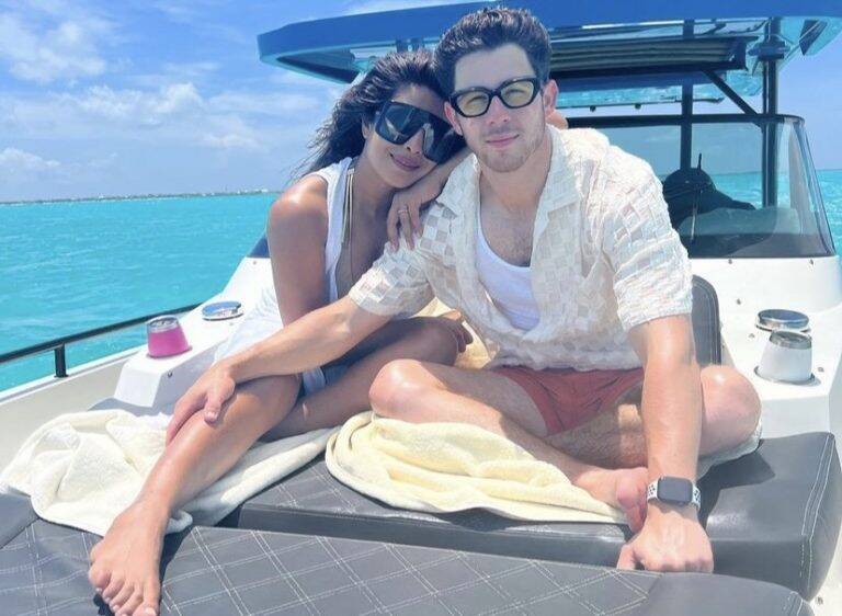 Nick Jonas and Priyanka Chopra enjoy a romantic island trip in the Bahamas