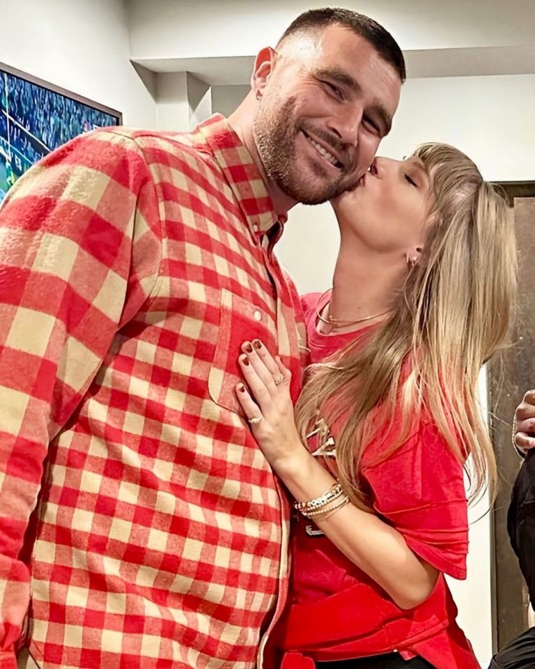 Midnight kiss: Travis Kelce and Taylor Swift spend New Year’s Eve together at a party with friends