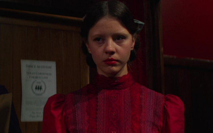 British actress Mia Goth is being sued for allegedly intentionally kicking an extra in the head during filming in April 2023, according to Variety magazine. (Photo: A24)