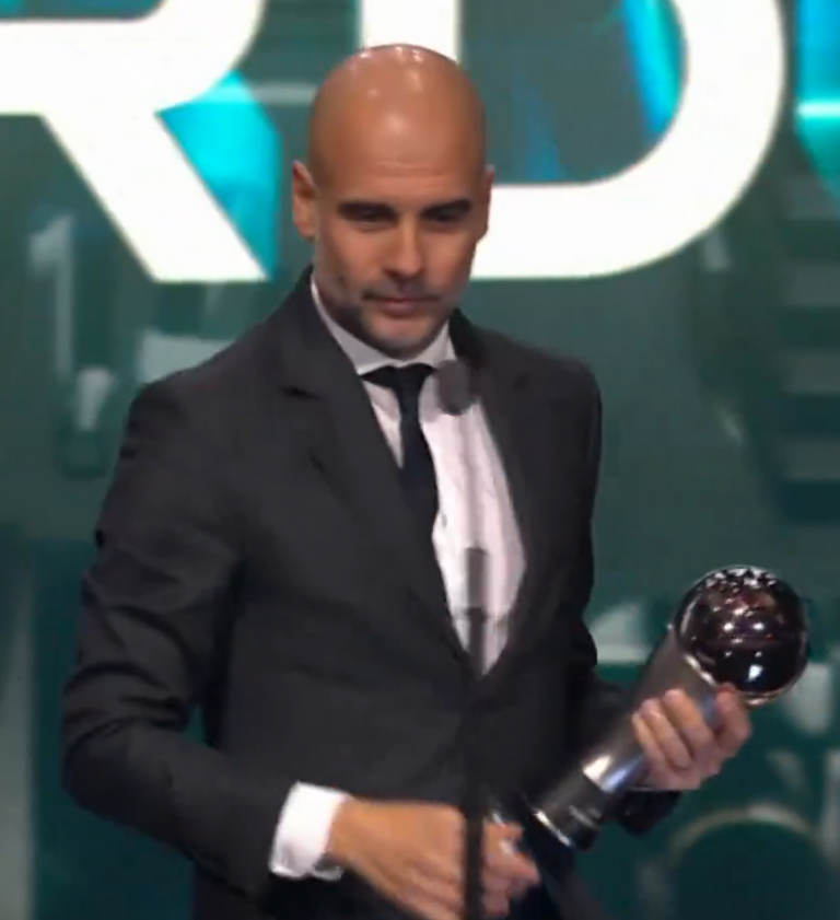 Guardiola wins The Best, as the best coach of 2023