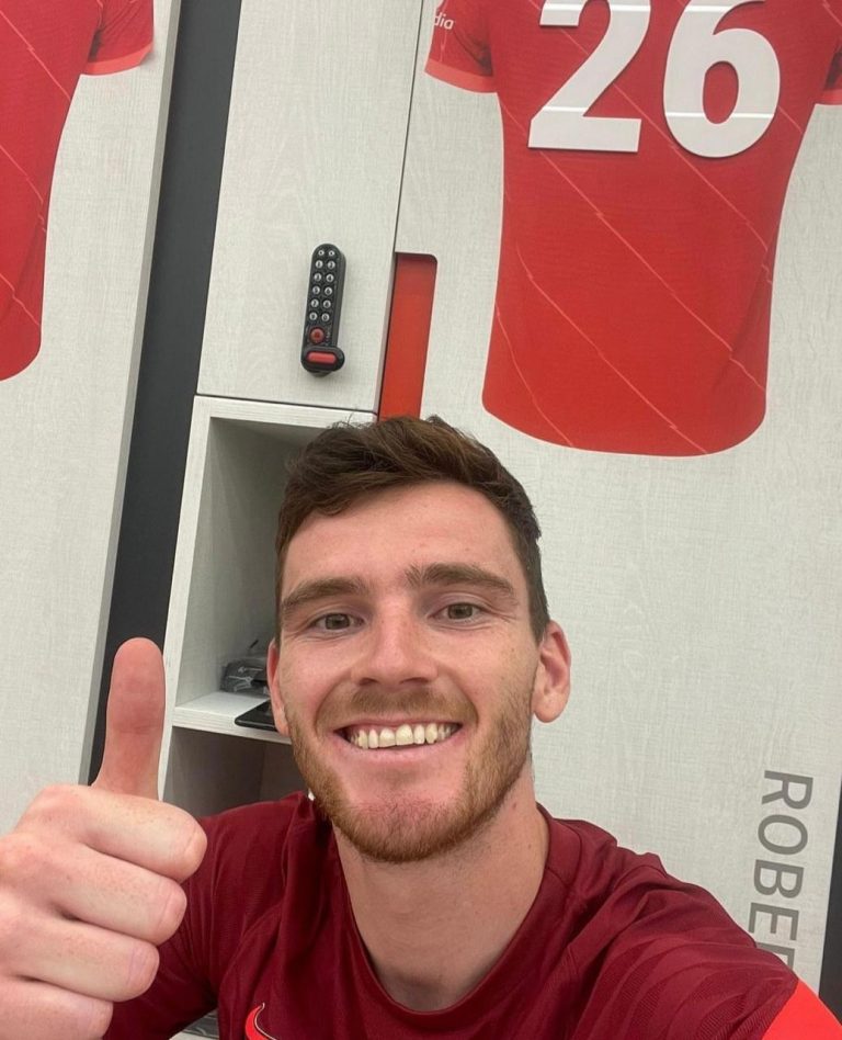 Liverpool left-back Andy Robertson expected to be sidelined for a few days