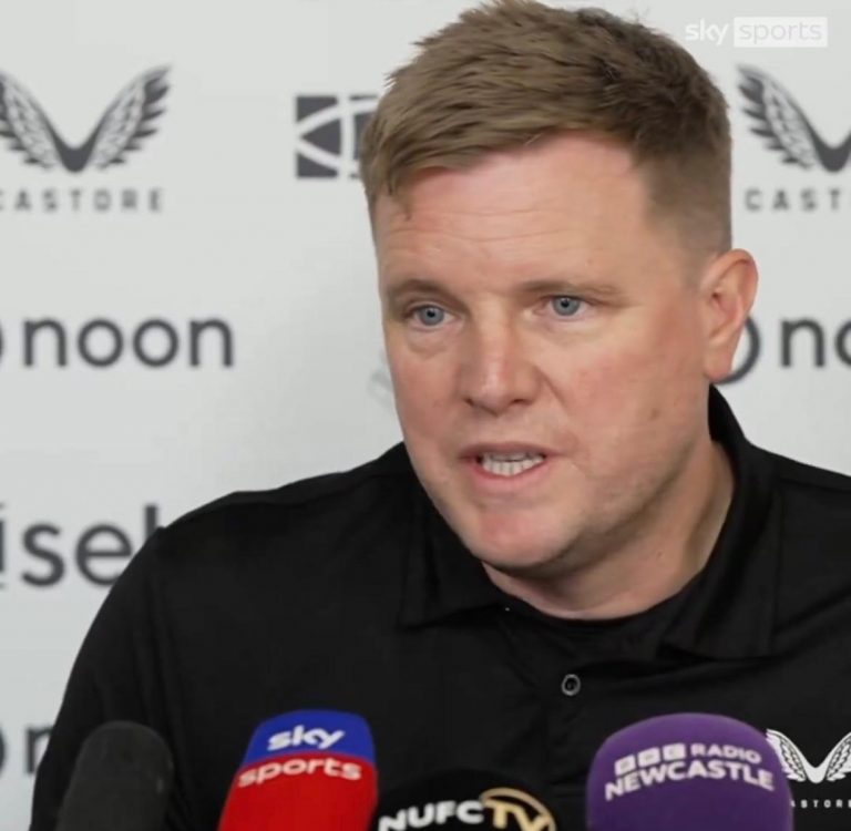 Newcastle manager Eddie Howe still chasing European place despite list of injuries